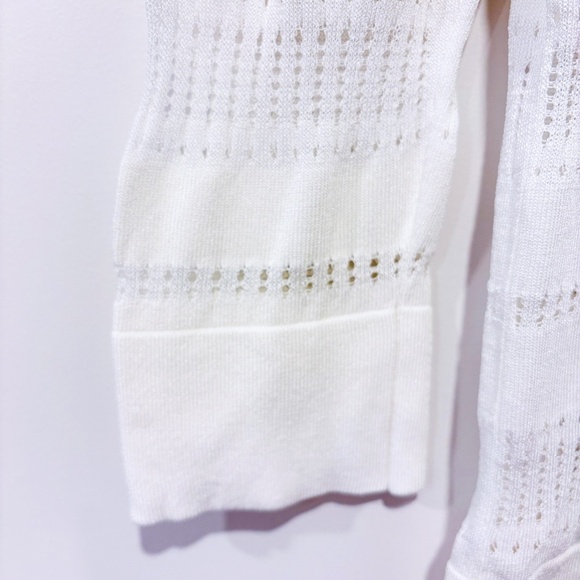 RW&CO. White mesh cardigan - Picture 5 of 8